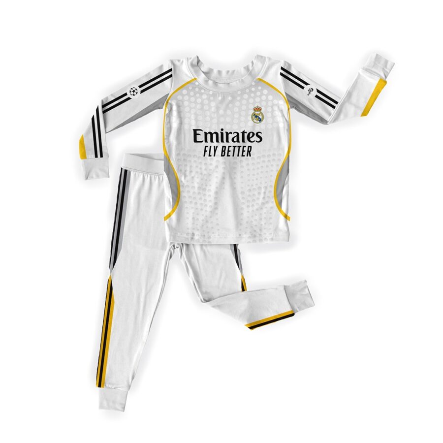 Pro Pijama Manga Larga Blanco Real Madrid