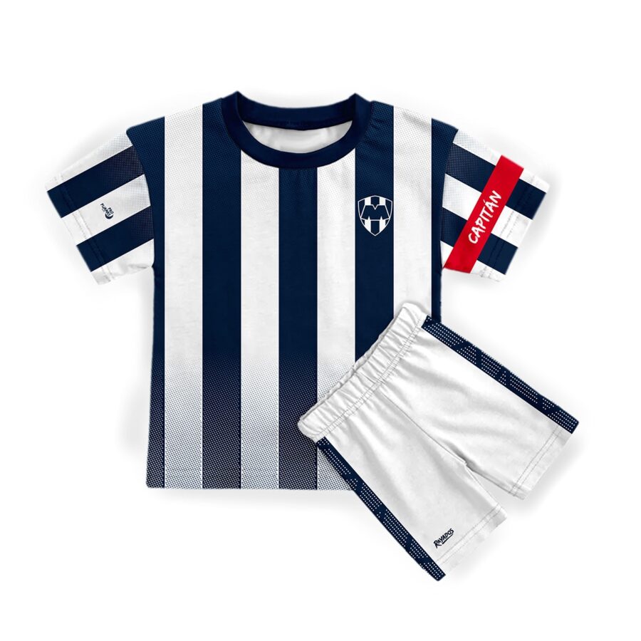 Pro Pijama Manga Corta Rayados de Monterrey